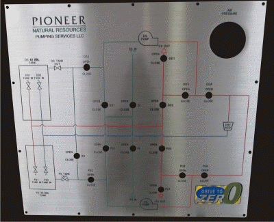 STAINLESS STEEL 12 GAUGE PANEL WITH ENGRAVING